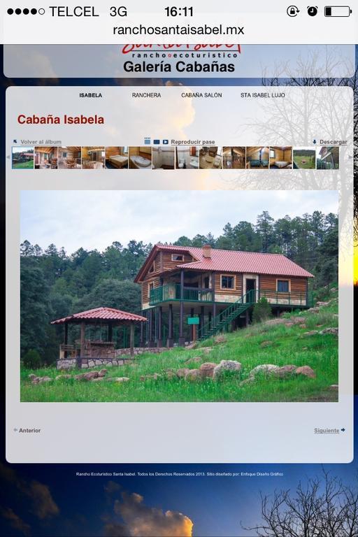Cabañas Santa Isabel Villa Refugio Exterior foto