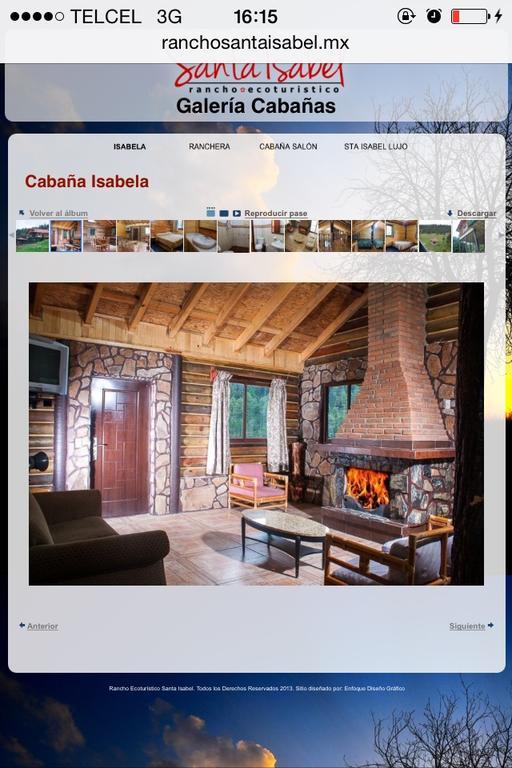 Cabañas Santa Isabel Villa Refugio Exterior foto